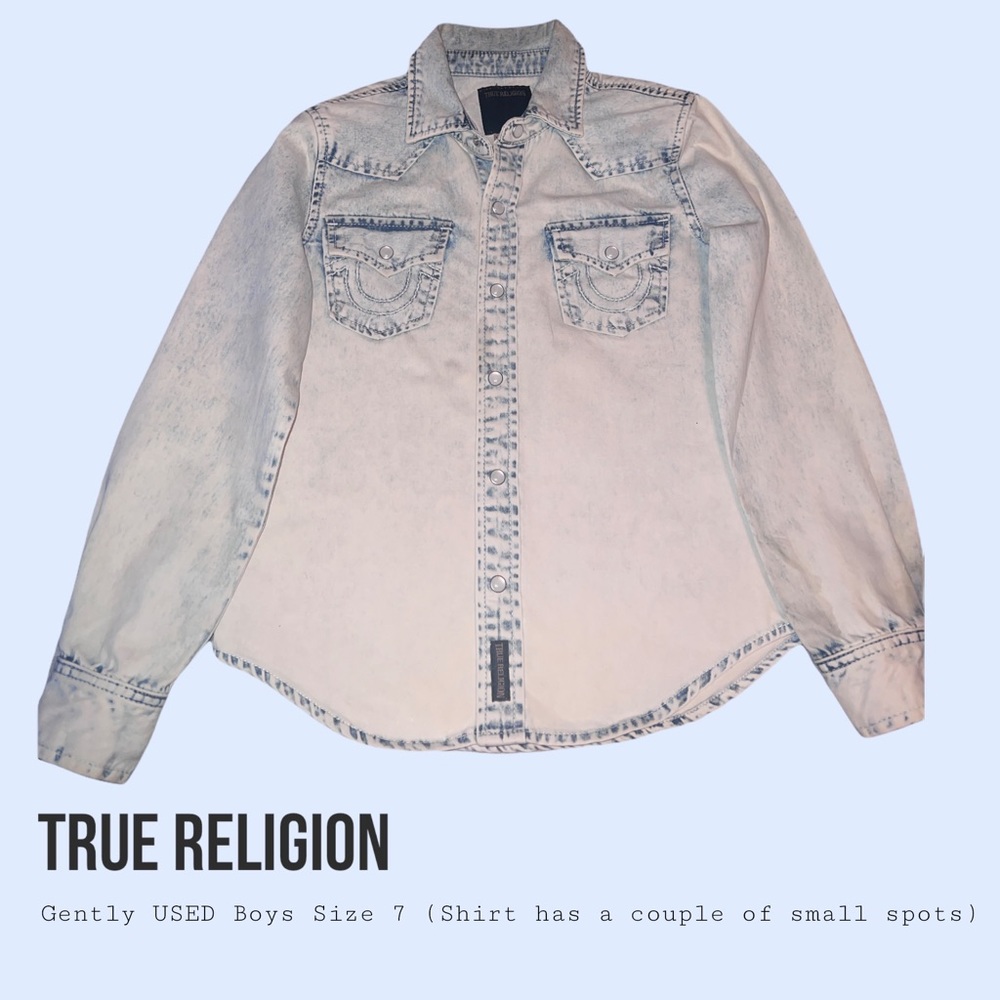 Tru religion boy kids size 7